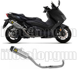 Impianto Di Scarico Completo Non Catalizzato E Con Omologazione Suono Indy-Race Titanio Carbonio - Arrow Special Parts Compatibile Con Yamaha Xp 560 T-Max (2020-2024)