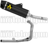 Impianto Di Scarico Completo Non Catalizzato E Con Omologazione Suono Indy-Race Alluminio Nero Fondello Carby - Arrow Special Parts Compatibile Con Yamaha Ténéré 700 (2025-2026)