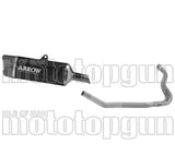 Impianto Di Scarico Completo Non Catalizzato E Con Omologazione Suono Indy-Race Evo Alluminio Nero Carbonio - Arrow Special Parts Compatibile Con Kawasaki Ninja 500 (2024-2026)