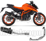 Impianto Di Scarico Completo Non Catalizzato E Con Omologazione Suono Indy-Race Alluminio Nero Carbonio - Arrow Special Parts Compatibile Con Ktm 390 Duke (2024-2026)