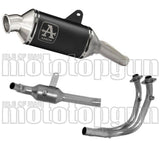 Impianto Di Scarico Completo Non Catalizzato E Con Omologazione Suono Indy-Race Alluminio Nero Acciaio - Arrow Special Parts Compatibile Con Moto Morini X-Cape 650 (2022-2025)