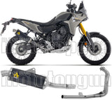 Impianto Di Scarico Completo Non Catalizzato E Con Omologazione Suono Indy-Race Alluminio Nero Fondello Inox - Arrow Special Parts Compatibile Con Yamaha Ténéré 700 (2025-2026)