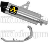 Impianto Di Scarico Completo Non Catalizzato E Con Omologazione Suono Maxi Race-Tech Alluminio Carbonio - Arrow Special Parts Compatibile Con Honda Crf 1100 L Africa Twin (2024-2026)