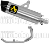 Impianto Di Scarico Completo Non Catalizzato E Con Omologazione Suono Maxi Race-Tech Titanio Carbonio - Arrow Special Parts Compatibile Con Honda Crf 1100 L Africa Twin (2024-2026)