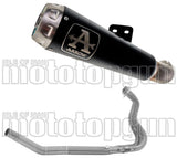 Impianto Di Scarico Completo Non Catalizzato E Con Omologazione Suono Pro-Race Nichrom Nero Acciaio - Arrow Special Parts Compatibile Con Kawasaki Z 400 (2023)