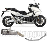 Impianto Di Scarico Completo Non Catalizzato E Con Omologazione Suono Pro-Race Alluminio Carbonio - Arrow Special Parts Compatibile Con Honda Forza 750 (2021-2023)
