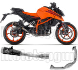Impianto Di Scarico Completo Non Catalizzato E Con Omologazione Suono Pro-Race Nichrom Nero - Arrow Special Parts Compatibile Con Ktm 390 Duke (2024-2026)