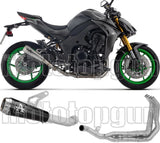 Impianto Di Scarico Completo Non Catalizzato E Con Omologazione Suono Pro-Race Inox Nero Fondello Inox - Arrow Special Parts Compatibile Con Kawasaki Z 1100 (2025-2026)