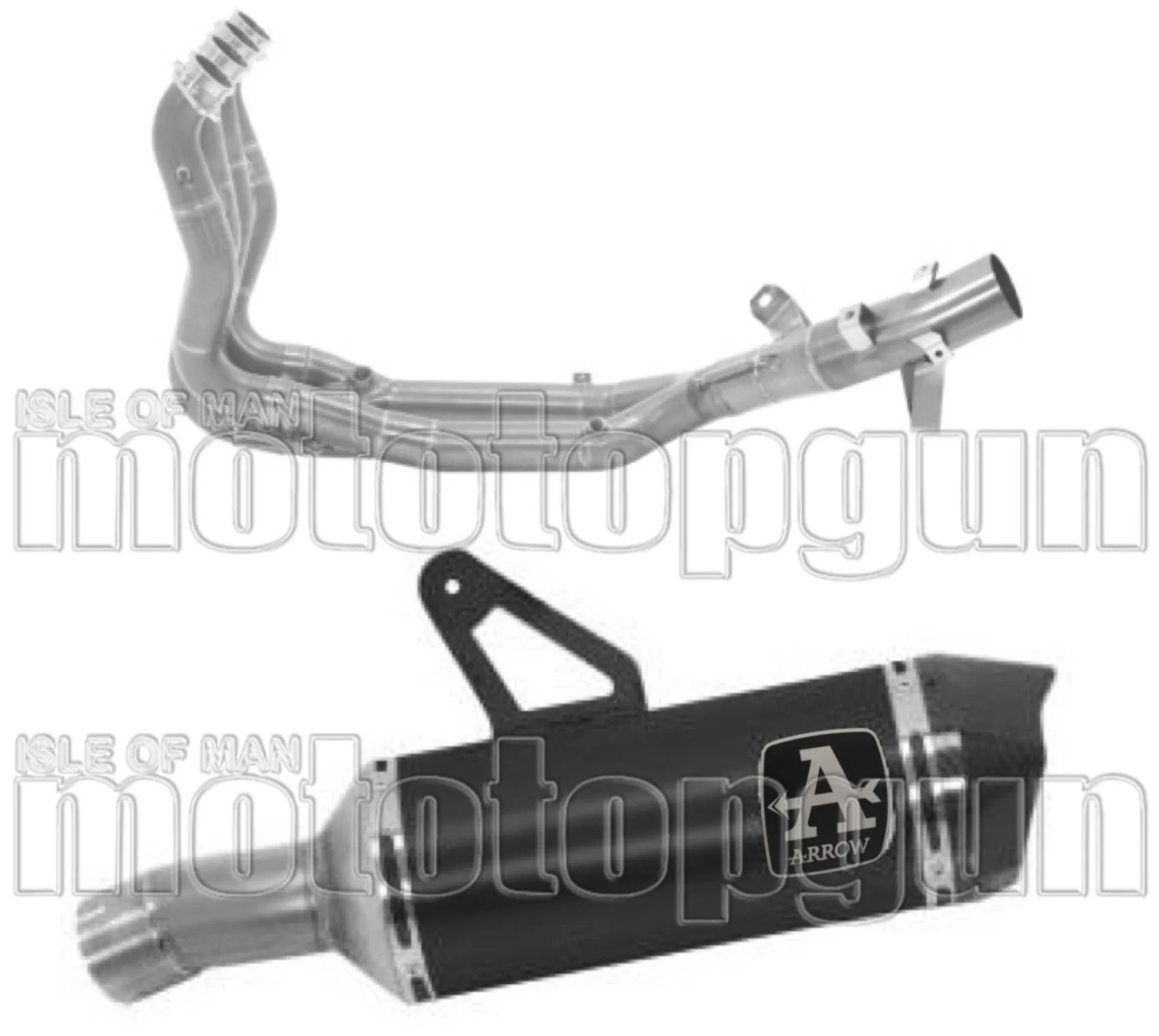 Impianto Di Scarico Completo Non Catalizzato E Con Omologazione Suono Race-Tech Alluminio Nero Carbonio - Arrow Special Parts Compatibile Con Bmw S 1000 Xr (2020-2023)
