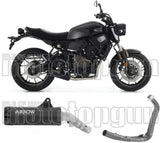 Impianto Di Scarico Completo Catalizzato E Con Omologazione Suono Rebel Alluminio Nero Alluminio Nero - Arrow Special Parts Compatibile Con Yamaha Xsr 700 (2021-2024)