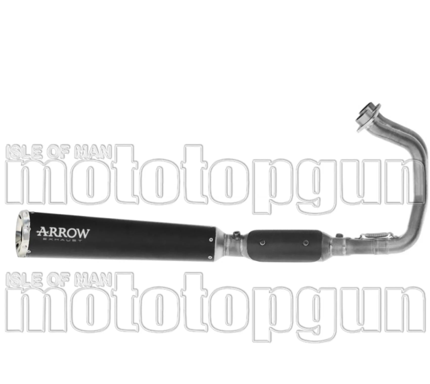 Impianto Di Scarico Completo Non Catalizzato E Con Omologazione Suono Rebel Inox Nero Fondello Alluminio - Arrow Special Parts Compatibile Con Kawasaki Vulcan 650 S (2025-2026)