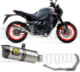 Impianto Di Scarico Completo Catalizzato E Con Omologazione Suono Thunder Alluminio Carbonio - Arrow Special Parts Compatibile Con Yamaha Mt-09 (2021-2023)