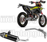 Impianto Di Scarico Completo Non Catalizzato E Con Omologazione Suono Thunder Alluminio Nero Fondello Carby - Arrow Special Parts Compatibile Con Fantic Motor Xmf 125 (2023-2024)