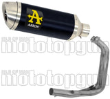 Impianto Di Scarico Completo Catalizzato E Con Omologazione Suono Thunder Alluminio Nero Acciaio - Arrow Special Parts Compatibile Con Yamaha Mt-07 (2021-2024)