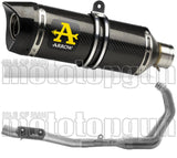 Impianto Di Scarico Completo Catalizzato E Con Omologazione Suono Thunder Carbonio Carbonio - Arrow Special Parts Compatibile Con Yamaha Tracer 9 Gt (2021-2024)