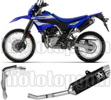 Impianto Di Scarico Completo Non Catalizzato E Con Omologazione Suono Thunder Alluminio Nero Fondello Inox - Arrow Special Parts Compatibile Con Yamaha Wr 125 R (2026)