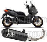 Impianto Di Scarico Completo Catalizzato E Con Omologazione Suono Urban Alluminio Nero Acciaio Nero - Arrow Special Parts Compatibile Con Yamaha X-Max 125 (2021-2024)