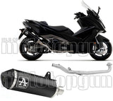 Impianto Di Scarico Completo Catalizzato E Con Omologazione Suono Urban Alluminio Nero Acciaio - Arrow Special Parts Compatibile Con Kymco Ak 550 (2021-2026)