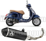 Impianto Di Scarico Completo Catalizzato E Con Omologazione Suono Urban Alluminio Nero Acciaio Nero - Arrow Special Parts Compatibile Con Piaggio Vespa Gts 125 Ie (2021-2023)