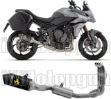 Impianto Di Scarico Completo Catalizzato E Con Omologazione Suono Veloce Alluminio Nero Carbonio - Arrow Special Parts Compatibile Con Triumph Tiger 660 Sport (2022-2024)