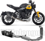 Impianto Di Scarico Completo Catalizzato E Con Omologazione Suono Veloce Alluminio Nero Fondello Carby - Arrow Special Parts Compatibile Con Triumph 660 Trident (2025-2026)