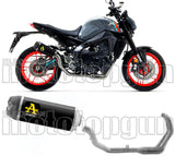 Impianto Di Scarico Completo Non Catalizzato E Con Omologazione Suono Works Nichrom Nero Carbonio - Arrow Special Parts Compatibile Con Yamaha Mt-09 (2021-2023)
