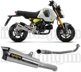 Impianto Di Scarico Completo Non Catalizzato E Con Omologazione Suono X-Kone Nichrom Carbonio - Arrow Special Parts Compatibile Con Honda Msx 125 Grom (2021-2024)