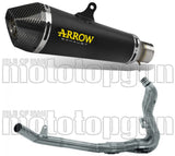 Impianto Di Scarico Completo Non Catalizzato E Con Omologazione Suono X-Kone Nichrom Nero Carbonio - Arrow Special Parts Compatibile Con Suzuki Gsx-S 1000 Gt (2021-2024)