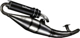 Impianto Di Scarico Completo Catalizzato E Con Omologazione Suono Hand Made Tt Alluminio Nero - Leovince Compatibile Con Piaggio Nrg 50 (1994-1996)