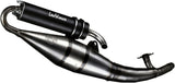 Complete Catalytic Exhaust System With Sound Certification Hand Made Tt Black Aluminum - Leovince Compatible With Yamaha Slider (2000-2002)
