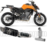 Terminale Di Scarico Senza Omologazione Suono Gp2 Gp-2 Nichrom Nero - Arrow Special Parts Compatibile Con Ktm 790 Duke (2025-2026)