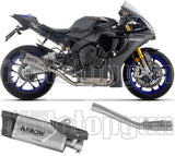 Terminale Di Scarico Con Omologazione Suono Indy-Race Evo Titanio Fondello Carby - Arrow Special Parts Compatibile Con Yamaha Yzf-R1 1000 (2025)