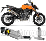 Terminale Di Scarico Senza Omologazione Suono Race-Tech Titanio Fondello Carby - Arrow Special Parts Compatibile Con Ktm 790 Duke (2025-2026)