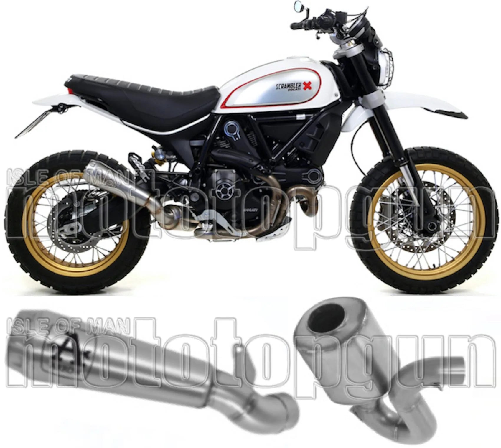 Terminale Di Scarico Catalizzato E Con Omologazione Suono Pro-Race Nichrom Acciaio - Arrow Special Parts Compatibile Con Ducati Scrambler 800 Desert Sled (2017-2020)