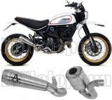 Terminale Di Scarico Catalizzato E Con Omologazione Suono Pro-Race Nichrom Acciaio - Arrow Special Parts Compatibile Con Ducati Scrambler 800 Desert Sled (2017-2020)