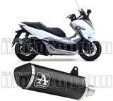 Terminale Di Scarico Catalizzato E Con Omologazione Suono Urban Alluminio Nero Acciaio Nero - Arrow Special Parts Compatibile Con Honda Forza 300 (2018-2020)