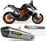 Terminale Di Scarico Catalizzato E Con Omologazione Suono X-Kone Nichrom Carbonio - Arrow Special Parts Compatibile Con Ktm Duke 1290 (2017-2019)