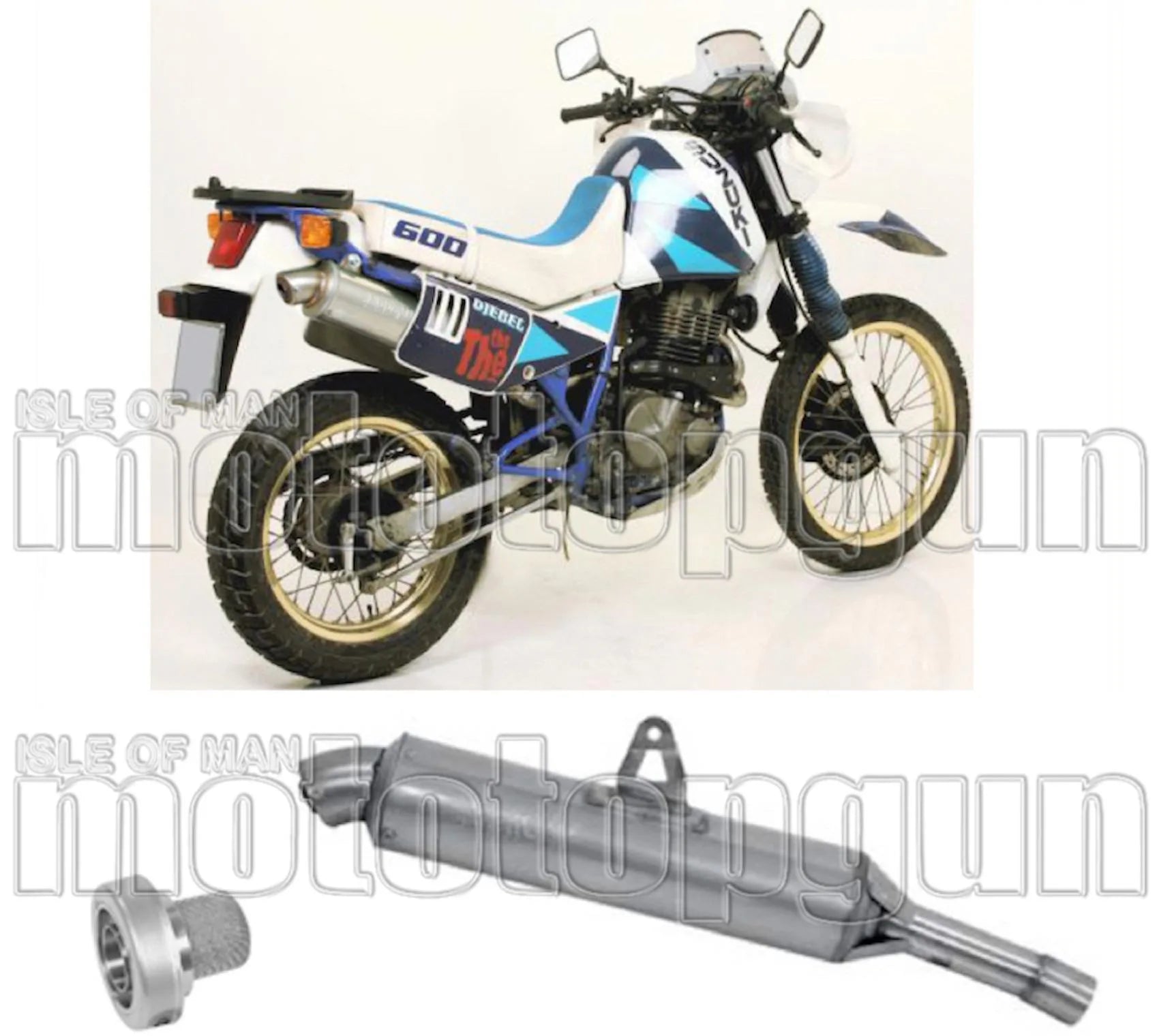 Terminale Di Scarico Non Catalizzato E Con Omologazione Suono Paris Dacar Inox Acciaio - Arrow Special Parts Compatibile Con Suzuki Dr 600 R (1985-1987)