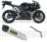 Terminale Di Scarico Non Catalizzato E Con Omologazione Suono Indy-Race Alluminio Carbonio - Arrow Special Parts Compatibile Con Honda Cbr 600 Rr (2007-2008)