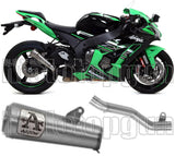 Terminale Di Scarico Non Catalizzato E Con Omologazione Suono Pro-Race Titanio Titanio - Arrow Special Parts Compatibile Con Kawasaki Zx-10R (2016-2019)