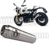 Exhaust Tip With Noise Certification Pro-Race Nichrom Stainless Steel - Arrow Special Parts Compatible With Bmw R Nine T 1200 (2017-2019)
