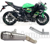 Terminale Di Scarico Non Catalizzato E Con Omologazione Suono Pro-Race Nichrom Acciaio - Arrow Special Parts Compatibile Con Kawasaki Zx 6R 636 (2019-2020)