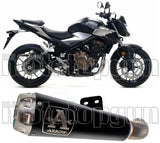 Terminale Di Scarico Con Omologazione Suono Pro-Race Nichrom Nero Acciaio - Arrow Special Parts Compatibile Con Honda Cb 500 F (2019-2020)