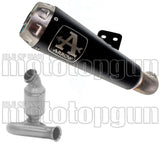 Terminale Di Scarico Non Catalizzato E Con Omologazione Suono Pro-Race Nichrom Nero Acciaio - Arrow Special Parts Compatibile Con Ktm 790 Duke (2023)