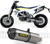 Terminale Di Scarico Non Catalizzato E Con Omologazione Suono Race-Tech Titanio Carbonio - Arrow Special Parts Compatibile Con Husqvarna 701 Enduro (2017-2020)