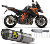 Terminale Di Scarico Non Catalizzato E Con Omologazione Suono Race-Tech Titanio Carbonio - Arrow Special Parts Compatibile Con Ktm 1290 Superduke Gt (2017-2024)