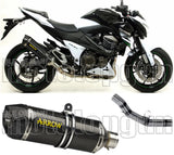 Terminale Di Scarico Con Omologazione Suono Race-Tech Carbonio Carbonio - Arrow Special Parts Compatibile Con Kawasaki Z 800 E (2013-2016)