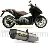 Terminale Di Scarico Non Catalizzato E Con Omologazione Suono Race-Tech Alluminio Carbonio - Arrow Special Parts Compatibile Con Honda Nc 700 S (2012-2014)