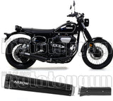 Terminale Di Scarico Non Catalizzato E Con Omologazione Suono Rebel Alluminio Nero Alluminio Nero - Arrow Special Parts Compatibile Con Yamaha Scr 950 (2017-2020)
