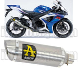 Terminale Di Scarico Con Omologazione Suono Thunder Alluminio Acciaio - Arrow Special Parts Compatibile Con Suzuki Gsx-R 600 Ie (2006-2007)